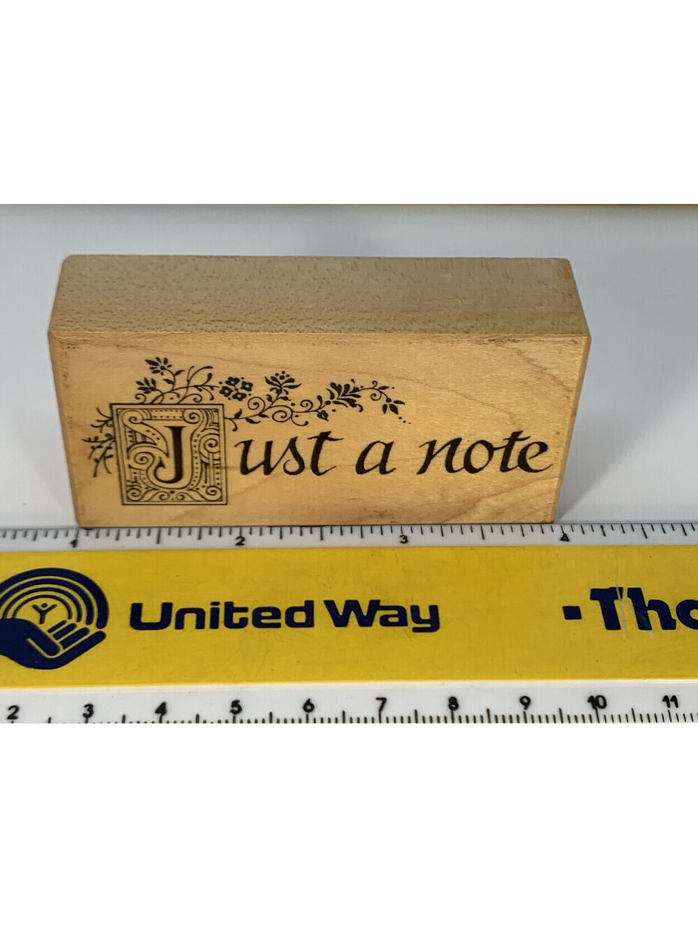 PSX Just A Note Flowers Rubber Stamp E510